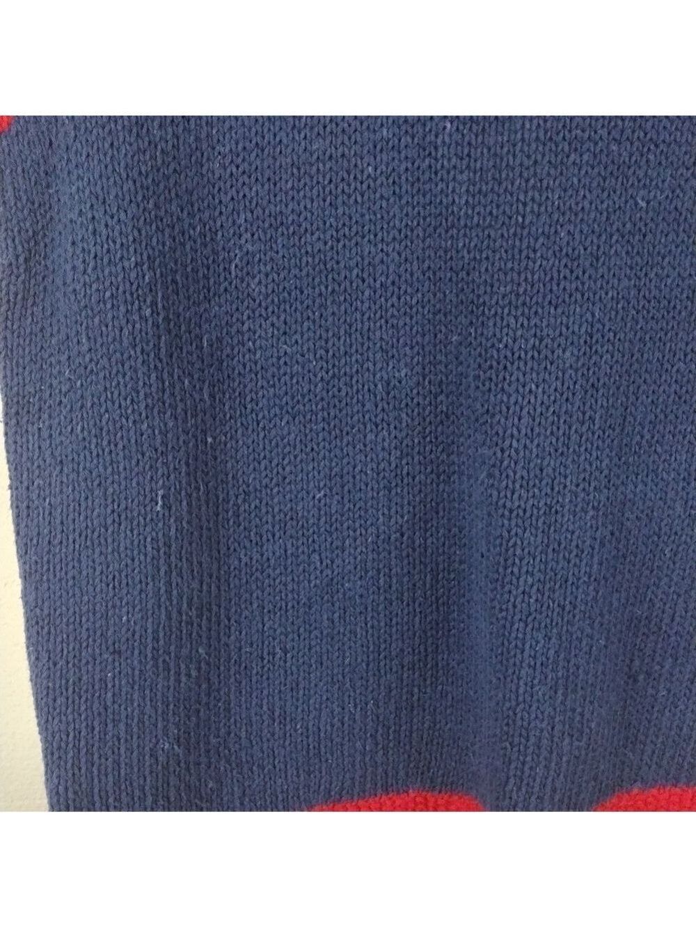 Laura Daniels Knitted By Hand Sleeveless Button Front Patriotic Sweater Vest - Picture 9 of 10